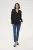 Blouse met lange mouwen Regular fit Black Deep