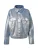 irinassw Tussenjas ‘Admira’  blauw denim / zilver