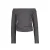 Raizzed off shoulder top grijs