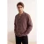 TRENDYOL MAN Heren Bruin Gestreept Lang Oversized Overhemden