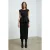 Midi-kokerrok met normale taille