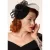 Royal Bloom fascinator in zwart