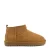 Colors of California gevoerde suède enkelboots cognac