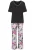 LASCANA Pyjama  rosa / pitaja roze / zwart / wit