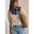 Loop-sjaal met patchwork-print