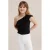 WE Fashion one shoulder top fijn gebreid