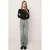 Frankie&Liberty aansluitende longsleeve met strass-steentjes – zwart