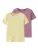 TWO SOON Shirt  geel / oudroze