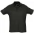 SOLS Heren Zomer II Poloshirt (Zwart)