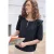 Street One Studio Dames Blouse met korte mouwen en volantdetails in Blauw