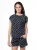 Sanetta Slaapshirt  donkerblauw / wit