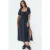 Dames Viscose Poplin Midi-jurk