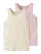 NAME IT Onderhemd  crème / groen / rosa / oudroze