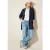 Cecil Dames Lange blazer in Blauw