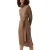 French Connection Renji Modal Roll Nk Midi Dress Camel