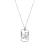 Orphelia Dames 925 Sterling Zilveren Hanger met Ketting – Wit ZH-4368