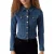 VERO MODA VMLUNA LS SLIM DNM JACKET MIX GA NOOS Dames Jas – Medium Blue Denim