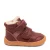 Bisgaard Barefoot Becky Lamb gevoerde leren sneakers bordeaux