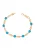 faina Armband  blauw / rose-goud