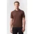 GANT Slub Cotton Linen Ss Polo Hazelnut Melange