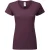 Fruit Of The Loom Vrouwen / Dames Fit Ringgesponnen Premium Tshirt (Donkere Pruim)