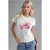 Gemusterde Strakke T-Shirt