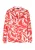 Faina Blouse Dames rood wol wit