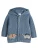Next Gebreid vest  duifblauw / bruin / wit