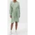 American Vintage 7/8 Sleeves V Collar Long Dress Jade