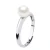Rush Ring Verstelbare zoetwaterparels Rond 6-7 mm White 925