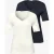 Street One Dames Shirt met hartvormige halslijn in een pak van 2 in Blauw|Wit