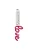 Pilgrim Hangers ‘Love’  magenta / zilver