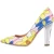 Moschino Calfskin Pumps Allover Flowers Vit.st.flower