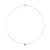 Solitaire ketting 9 mm zirkoniumoxide set 6 925 zilveren klauwen