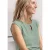 Street One Dames Shirt met afhangende schouders en uitsnijding in Groen