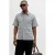 JACK & JONES PREMIUM regular gestreept casual overhemd met ingebreid patroon blauw