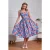 Winnie Lobster Love katoenen swing jurk in blauw