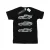 Disney Heren Cars Tekst Racers T-Shirt (Zwart)
