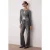 TRENDYOLMİLLA Dames Grijs Effen Wijde pijp Hoge taille Jeans