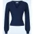 Topvintage exclusive ~ Abigail top met lange mouwen in marineblauw