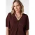 MS Mode top met lurex donkerrood