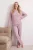 TRENDYOLMİLLA Dames 2-pack Paars Hart- Lang, Regular fit Pyjama- Sets