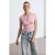 Slim Fit Crop Jersey Blouse