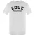 Love Moschino T-shirt Met Opvallend Logo In Wit