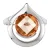 Orphelia Dames 925 Sterling Zilveren Ring – Zilver ZR-3714