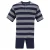 HAJO Pyjama kort  marine / grijs