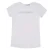 Girl’s Calvin Klein Junior Slim Metallic Logo T-Shirt in White