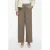 VILA wide leg high waist casual broek taupe