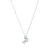 Luxenter Sterling Zilver 925 Ketting met Gerhodineerd Briljant Zirkonia – Familie