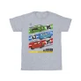 Disney Jongens Cars Piston Cup Kampioenen T-Shirt (Sportgrijs)